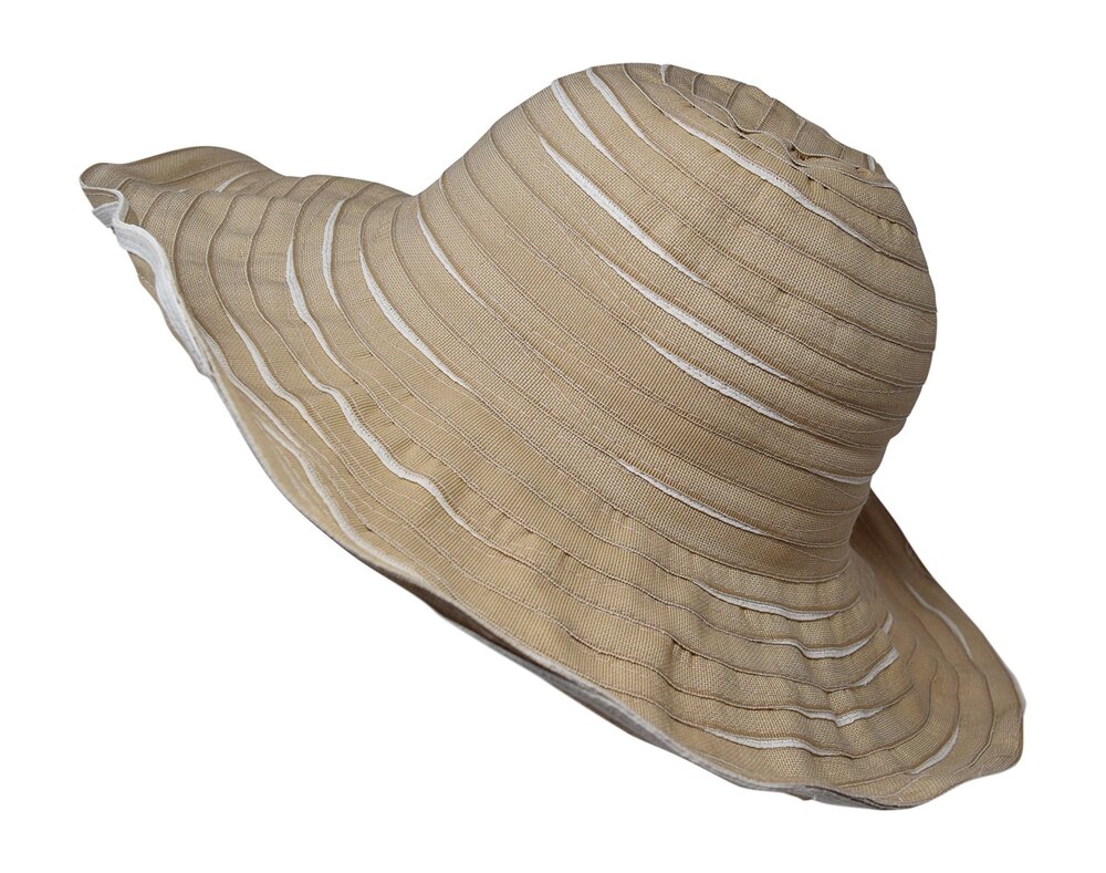 8319 Packable Reversible Crusher Sun Shade Beach Hat, Adjustable Wide